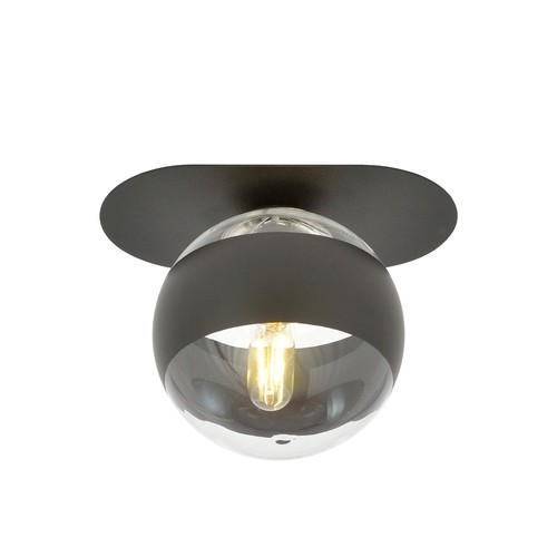 Plaza 1 Svart/Rand taklampa - Ø14 cm, E14, 230V, utan ljuskälla