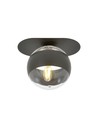Plaza 1 Svart/Rand taklampa - Ø14 cm, E14, 230V, utan ljuskälla