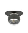Plaza 1 Svart/Rand taklampa - Ø14 cm, E14, 230V, utan ljuskälla