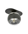 Plaza 1 Svart/Rand taklampa - Ø14 cm, E14, 230V, utan ljuskälla