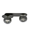 Plaza 2 Svart/Rand taklampa - Ø14 cm, E14, 230V, utan ljuskälla