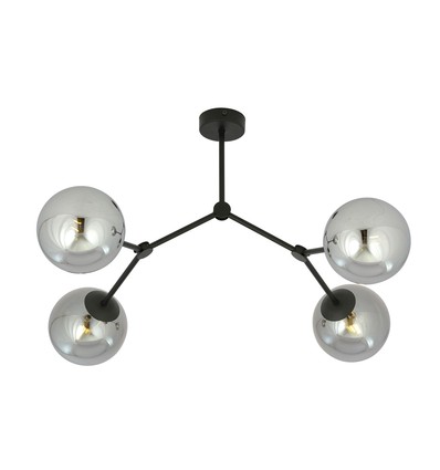 Space 4 Svart/Grafit taklampa - Ø14 cm, E14, 230V, utan ljuskälla