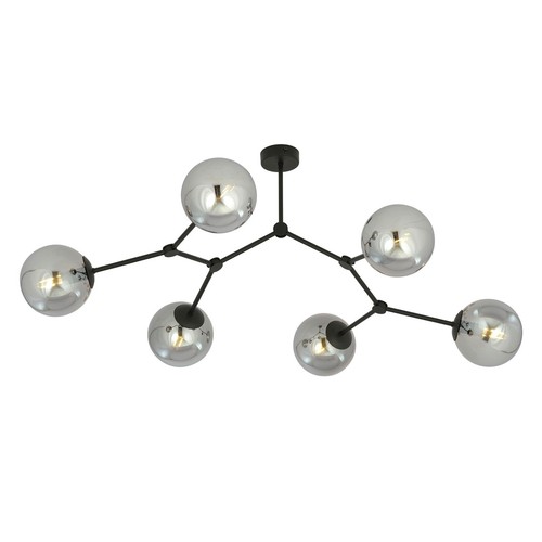 Space 6 Svart/Grafit taklampa - Ø14 cm, E14, 230V, utan ljuskälla