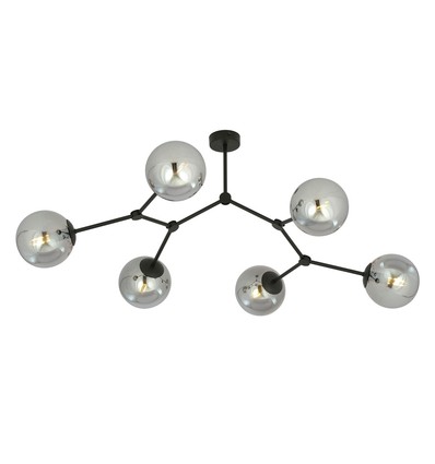 Space 6 Svart/Grafit taklampa - Ø14 cm, E14, 230V, utan ljuskälla
