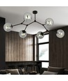 Space 6 Svart/Grafit taklampa - Ø14 cm, E14, 230V, utan ljuskälla