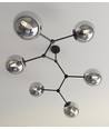 Space 6 Svart/Grafit taklampa - Ø14 cm, E14, 230V, utan ljuskälla