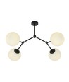 Space 4 Svart/Opal taklampa - Ø15 cm, E14, 230V, utan ljuskälla.