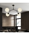 Space 4 Svart/Opal taklampa - Ø15 cm, E14, 230V, utan ljuskälla.
