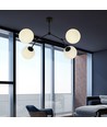 Space 4 Svart/Opal taklampa - Ø15 cm, E14, 230V, utan ljuskälla.