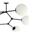 Space 6 Svart/Opal taklampa - Ø15 cm, E14, 230V, utan ljuskälla