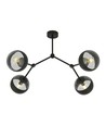 Space 4 Svart/Rand taklampa - Ø14 cm, E14, 230V, utan ljuskälla