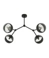Space 4 Svart/Rand taklampa - Ø14 cm, E14, 230V, utan ljuskälla
