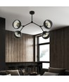 Space 4 Svart/Rand taklampa - Ø14 cm, E14, 230V, utan ljuskälla
