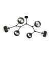 Space 6 Svart/Randig taklampa - Ø14 cm, E14, 230V, utan ljuskälla