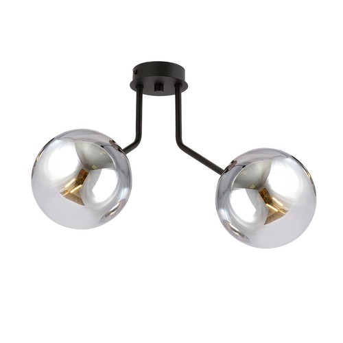 Nova 2 Svart/Grafit taklampa - Ø14 cm, E14, 230V, utan ljuskälla