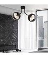 Nova 2 Svart/Rand taklampa - Ø14 cm, E14, 230V, utan ljuskälla