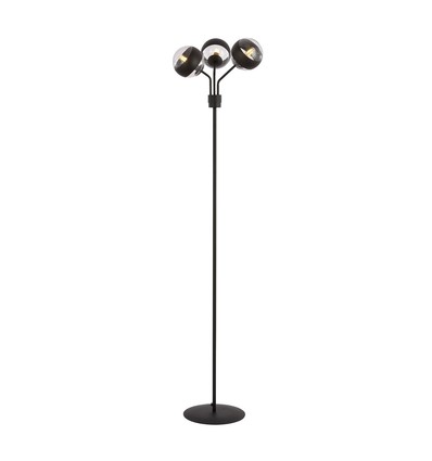 Nova LP3 Svart/Strimmig golvlampa - Ø14 cm, E14, 230V, utan ljuskälla