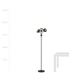 Nova LP3 Svart/Strimmig golvlampa - Ø14 cm, E14, 230V, utan ljuskälla