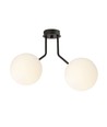 Nova 2 Svart/Opal taklampa - Ø15 cm, E14, 230V, utan ljuskälla