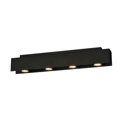 Kenno 4 Svart taklampa - GU10, 230V, utan ljuskälla