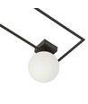 Imago 1A Svart/Opal taklampa - Ø15 cm, E14, 230V, utan ljuskälla
