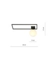 Imago 1A Svart/Opal taklampa - Ø15 cm, E14, 230V, utan ljuskälla