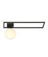 Imago 1B Svart/Opal taklampa - Ø15 cm, E14, 230V, utan ljuskälla