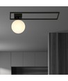 Imago 1B Svart/Opal taklampa - Ø15 cm, E14, 230V, utan ljuskälla