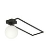 Imago 1B Svart/Opal taklampa - Ø15 cm, E14, 230V, utan ljuskälla