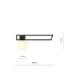 Imago 1B Svart/Opal taklampa - Ø15 cm, E14, 230V, utan ljuskälla