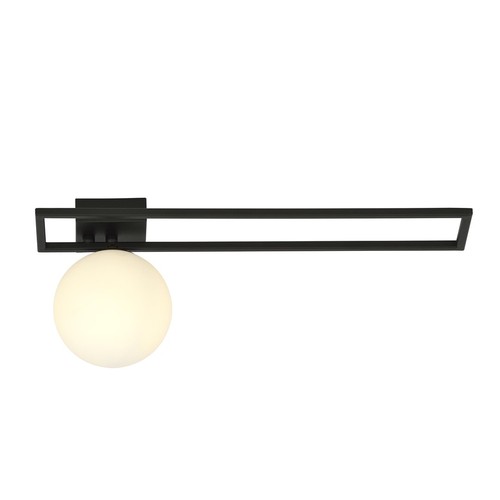 Imago 1C Svart/Opal taklampa - Ø15 cm, E14, 230V, utan ljuskälla
