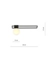 Imago 1C Svart/Opal taklampa - Ø15 cm, E14, 230V, utan ljuskälla
