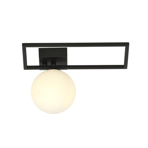 Imago 1D Svart/Opal taklampa - Ø15 cm, E14, 230V, utan ljuskälla
