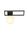 Imago 1D Svart/Opal taklampa - Ø15 cm, E14, 230V, utan ljuskälla