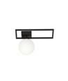 Imago 1D Svart/Opal taklampa - Ø15 cm, E14, 230V, utan ljuskälla