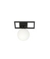 Imago 1E Svart/Opal taklampa - Ø15 cm, E14, 230V, utan ljuskälla.