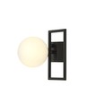 Imago 1E Svart/Opal taklampa - Ø15 cm, E14, 230V, utan ljuskälla.