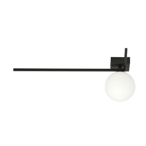 Imago 1F Svart/Opal taklampa - Ø15 cm, E14, 230V, utan ljuskälla
