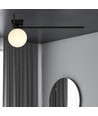 Imago 1F Svart/Opal taklampa - Ø15 cm, E14, 230V, utan ljuskälla