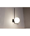 Imago 1F Svart/Opal taklampa - Ø15 cm, E14, 230V, utan ljuskälla