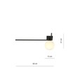 Imago 1F Svart/Opal taklampa - Ø15 cm, E14, 230V, utan ljuskälla
