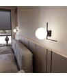 Imago 1G Svart/Opal taklampa - Ø15 cm, E14, 230V, utan ljuskälla