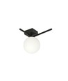 Imago 1G Svart/Opal taklampa - Ø15 cm, E14, 230V, utan ljuskälla