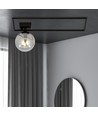 Imago 1A Svart/Grafit taklampa - Ø14 cm, E14, 230V, utan ljuskälla