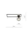 Imago 1A Svart/Grafit taklampa - Ø14 cm, E14, 230V, utan ljuskälla