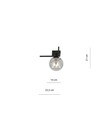 Imago 1G Svart/Grafit taklampa - Ø14 cm, E14, 230V, utan ljuskälla