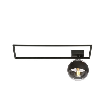Imago 1A Svart/Rand taklampa - Ø14 cm, E14, 230V, utan ljuskälla
