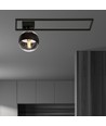 Imago 1B Svart/Rand taklampa - Ø14 cm, E14, 230V, utan ljuskälla