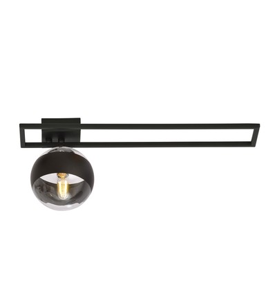 Imago 1C Svart/Rand taklampa - Ø14 cm, E14, 230V, utan ljuskälla