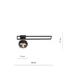 Imago 1C Svart/Rand taklampa - Ø14 cm, E14, 230V, utan ljuskälla